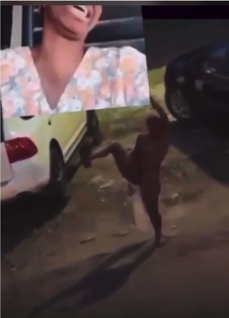 Naked Mad Woman With Big Ass Twerking In Public After Allegedly Being Used For Money Rituals By Yahoo Boy (18+)