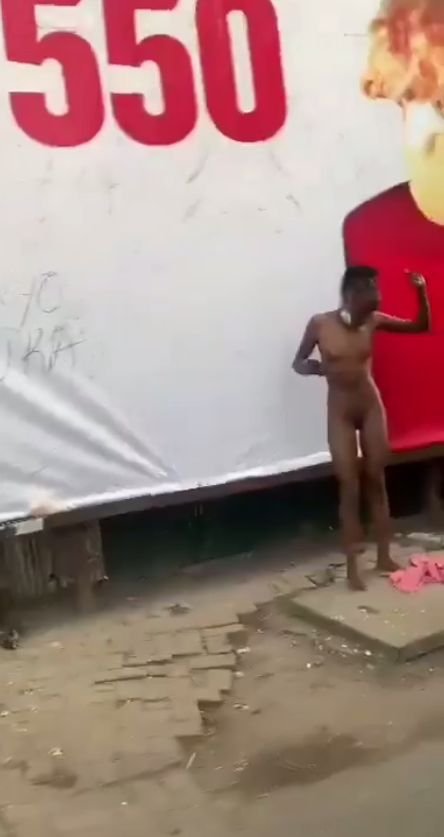 Beautiful Woman With Sweet Boobs Protesting Naked In Public (18+)