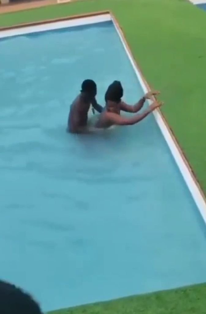 She Gave Him A Big Erection In The Pool (18+)
