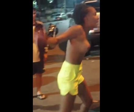 Boobs Out As 2 Girls With Big Breasts Fight 