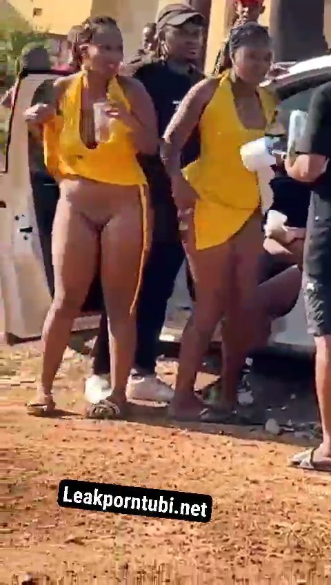 Hot girls showing pussy outside