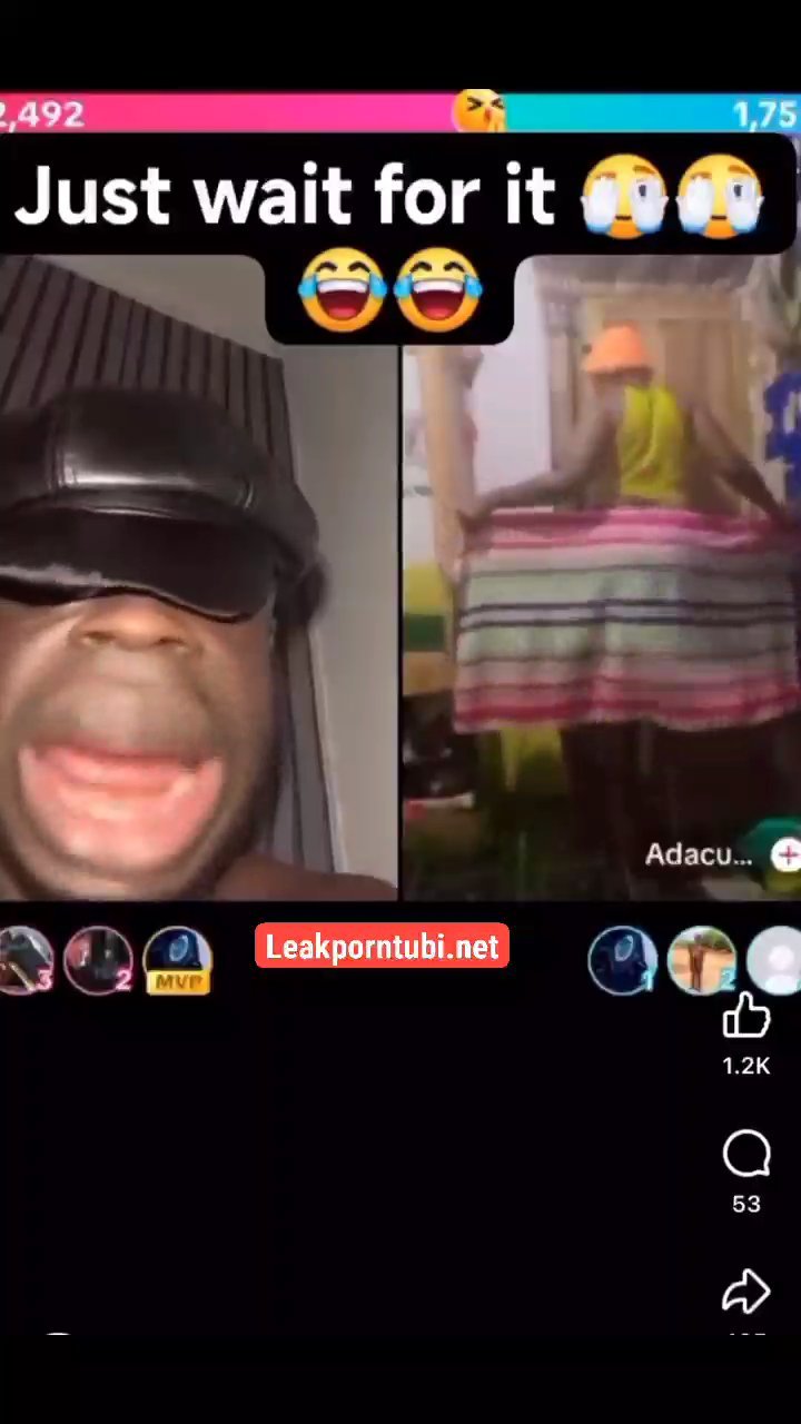 Lady shows fresh huge ass on tiktok live