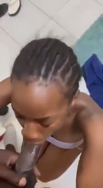 She has one of the best sucking skills - Real African Couple Porn Video